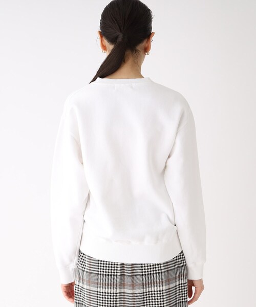 OPAQUE.CLIP(オペークドットクリップ)の「◆【GOOD ROCK SPEED】別注 USA YACHT CLUB SWEAT(スウェット・レディース・ネイビー/オフホワイト・02)」の5枚目の写真