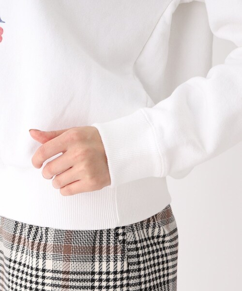 OPAQUE.CLIP(オペークドットクリップ)の「◆【GOOD ROCK SPEED】別注 USA YACHT CLUB SWEAT(スウェット・レディース・ネイビー/オフホワイト・02)」の7枚目の写真