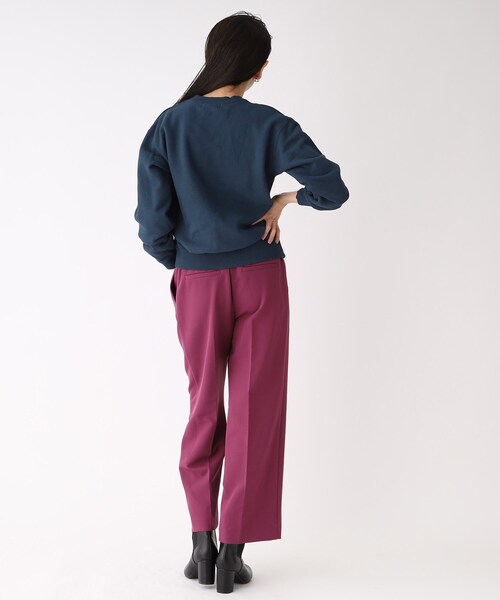 OPAQUE.CLIP(オペークドットクリップ)の「◆【GOOD ROCK SPEED】別注 USA YACHT CLUB SWEAT(スウェット・レディース・ネイビー/オフホワイト・02)」の13枚目の写真