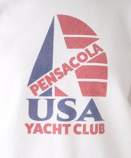 OPAQUE.CLIP(オペークドットクリップ)の「◆【GOOD ROCK SPEED】別注 USA YACHT CLUB SWEAT(スウェット・レディース・ネイビー/オフホワイト・02)」の14枚目の写真
