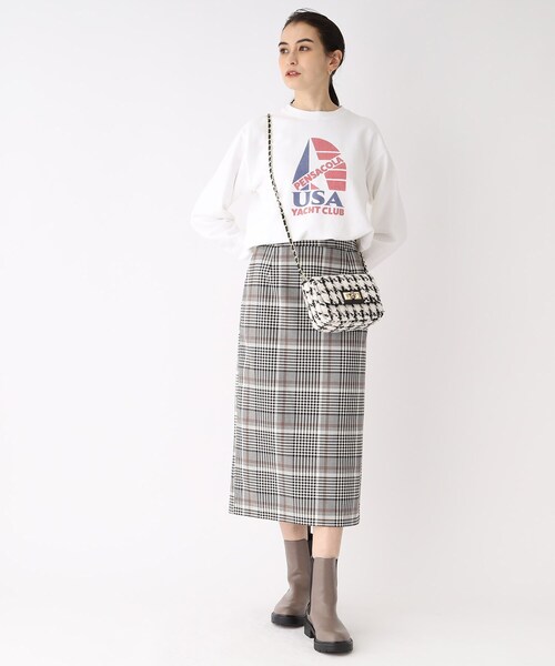 OPAQUE.CLIP(オペークドットクリップ)の「◆【GOOD ROCK SPEED】別注 USA YACHT CLUB SWEAT(スウェット・レディース・ネイビー/オフホワイト・02)」の15枚目の写真