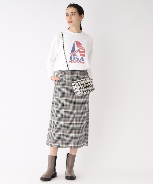 OPAQUE.CLIP(オペークドットクリップ)の「◆【GOOD ROCK SPEED】別注 USA YACHT CLUB SWEAT(スウェット・レディース・ネイビー/オフホワイト・02)」の18枚目の写真
