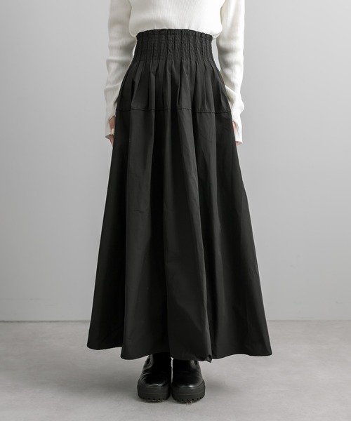 mystic（ミスティック）の「シャーリングボリュームスカート（スカート・レディース・ブラック/カーキ・FREE）」の14枚目の写真