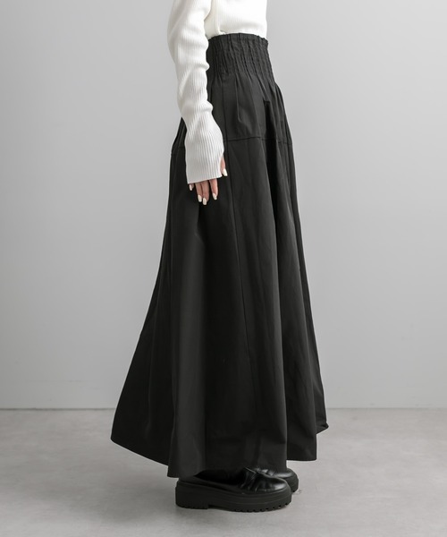 mystic（ミスティック）の「シャーリングボリュームスカート（スカート・レディース・ブラック/カーキ・FREE）」の15枚目の写真