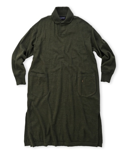 45R カーキグレーシャツワンピース 45R 45R カーキグレーシャツワンピース 45R 45R（フォーティファイブアール
