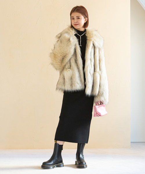 セール】【JAKKE/ジャッキー】 TRACI FAUX FUR コート（その他アウター