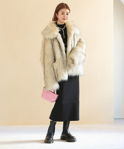 セール】【JAKKE/ジャッキー】 TRACI FAUX FUR コート（その他アウター