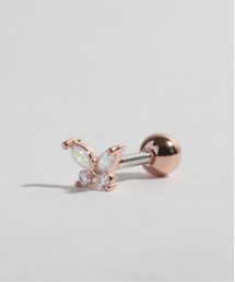 【LINFA】/キュービックジルコニア バタフライ ミニスタッドピアス