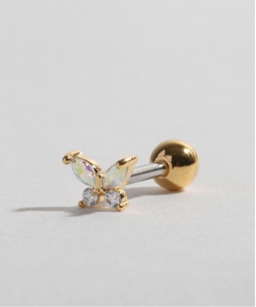 LINFA (リンファ)の「【LINFA】/キュービックジルコニア バタフライ ミニスタッドピアス(ピアス(片耳用)・レディース・ゴールド系その他2/ゴールド系その他3/ゴールド系その他4/その他4/シルバー系その他2/シルバー系その他4/その他1/その他2/その他3/シルバー系その他/ゴールド系その他/シルバー系その他3・FREE)」の1枚目の写真