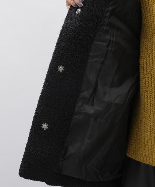 LAKOLE（ラコレ）の「ボアバルーンコート / 171064（その他アウター・レディース・ブラック/アイボリー・SMALL/MEDIUM）」の20枚目の写真