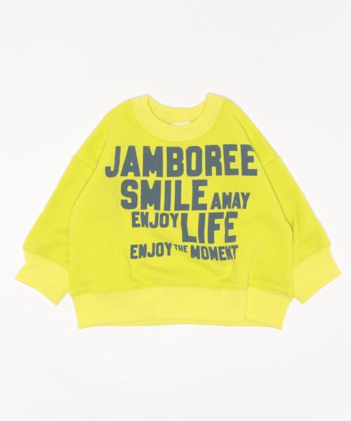 ALPHA LABEL(アルファーレーベル)の「BIG LOGO WARM SWEAT(スウェット・キッズ・ブラック/ベージュ/ターコイズブルー/グリーン・100/110/130/140/120/90/150)」の3枚目の写真