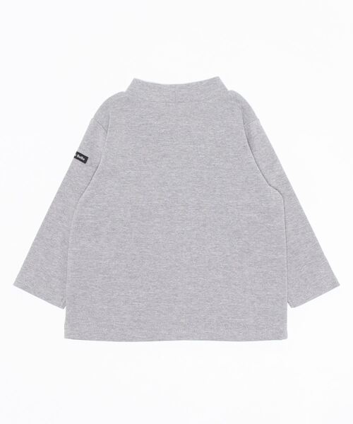 Noeil aime BeBe（ノイユエイムベベ）の「NoeilaimeBeBe/テレコ起毛タートルネックシンプル長袖Tシャツ(80~130cm)（Tシャツ/カットソー・キッズ・オフホワイト/グレー・110/130/90/120/100/80）」の5枚目の写真