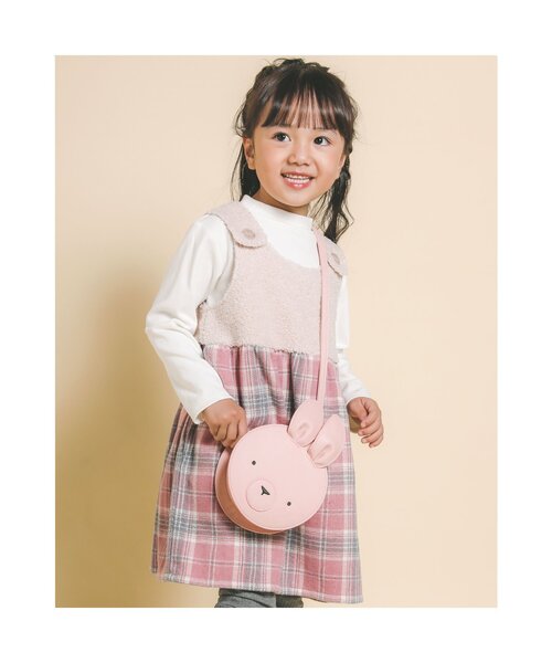 Noeil aime BeBe（ノイユエイムベベ）の「NoeilaimeBeBe/テレコ起毛タートルネックシンプル長袖Tシャツ(80~130cm)（Tシャツ/カットソー・キッズ・オフホワイト/グレー・110/130/90/120/100/80）」の13枚目の写真