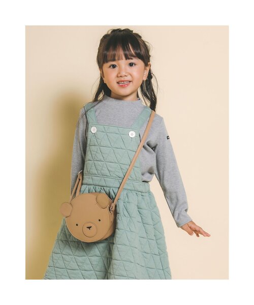 Noeil aime BeBe（ノイユエイムベベ）の「NoeilaimeBeBe/テレコ起毛タートルネックシンプル長袖Tシャツ(80~130cm)（Tシャツ/カットソー・キッズ・オフホワイト/グレー・110/130/90/120/100/80）」の17枚目の写真