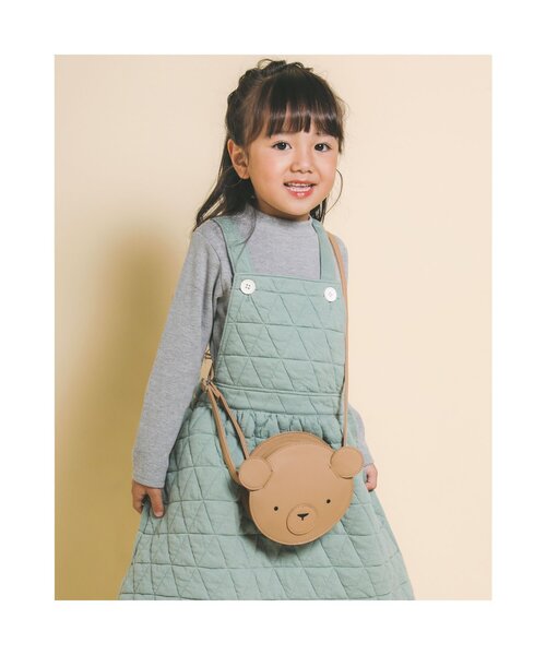 Noeil aime BeBe（ノイユエイムベベ）の「NoeilaimeBeBe/テレコ起毛タートルネックシンプル長袖Tシャツ(80~130cm)（Tシャツ/カットソー・キッズ・オフホワイト/グレー・110/130/90/120/100/80）」の8枚目の写真