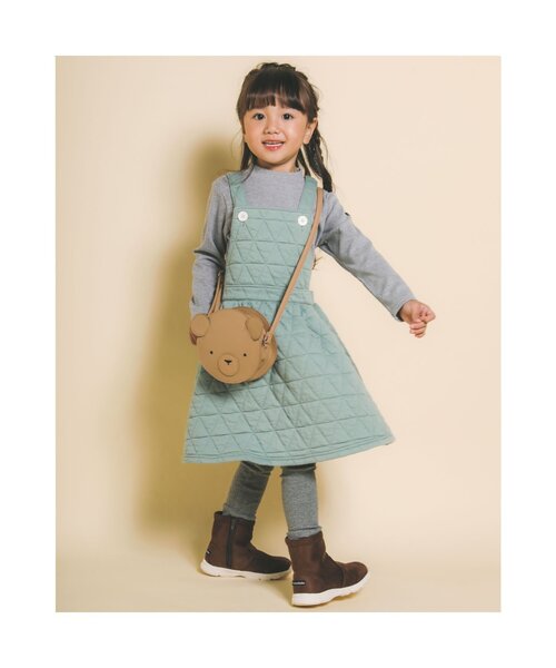 Noeil aime BeBe（ノイユエイムベベ）の「NoeilaimeBeBe/テレコ起毛タートルネックシンプル長袖Tシャツ(80~130cm)（Tシャツ/カットソー・キッズ・オフホワイト/グレー・110/130/90/120/100/80）」の6枚目の写真