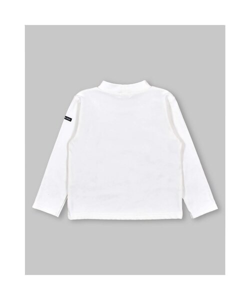 Noeil aime BeBe（ノイユエイムベベ）の「NoeilaimeBeBe/テレコ起毛タートルネックシンプル長袖Tシャツ(80~130cm)（Tシャツ/カットソー・キッズ・オフホワイト/グレー・110/130/90/120/100/80）」の10枚目の写真