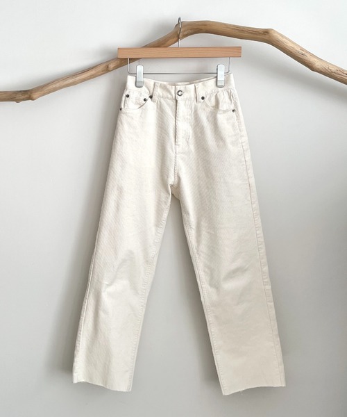 CANAL JEAN（キャナルジーン）の「RED CHOP WORKS(レッドチョップワークス) コーデュロイクロップドパンツ（その他パンツ・レディース・ブラウン/ダークベージュ/ホワイト・36/38）」の13枚目の写真