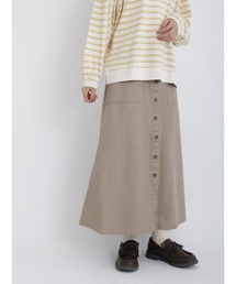 Samansa Mos2 | 硫化染めAラインスカート(スカート)