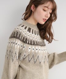 SHOO・LA・RUE | ふわふわノルディック柄ニット(ニット/セーター)