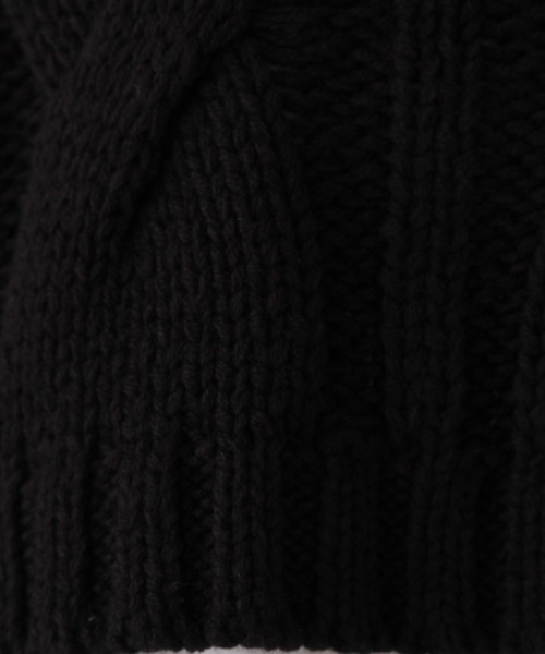 repipi armario(レピピ アルマリオ)の「ケーブルショートニット(ニット/セーター・キッズ・ブラック/ベージュ/イエロー・LARGE/MEDIUM)」の22枚目の写真
