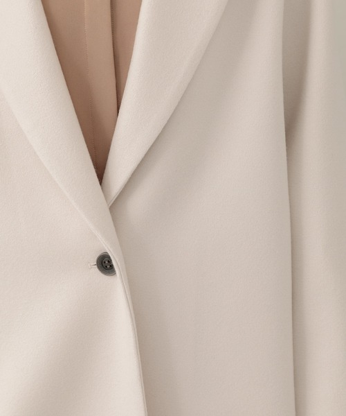 KATHARINE ROSS（キャサリンロス）の「【KATHARINE ROSS】日本製 ニードルジャージチェスターコート（チェスターコート・レディース・ネイビー/ライトグリーン/アイボリー・MEDIUM）」の19枚目の写真