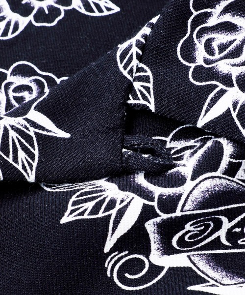 X-girl(エックスガール)の「TATOO PATTERN L/S SHIRT(シャツ/ブラウス・レディース・オフホワイト/ブラック・S/M)」の9枚目の写真