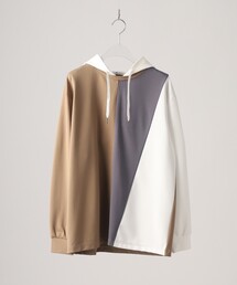 tk.TAKEO KIKUCHI | L&Sアシンメトリーフーディ(パーカー)