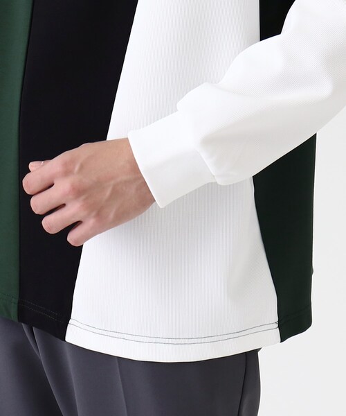 tk.TAKEO KIKUCHI（ティーケータケオキクチ）の「◆L&Sアシンメトリーフーディ（パーカー・メンズ・ホワイト系5/ベージュ系4/ダークグリーン系4・01/02/03/04）」の14枚目の写真