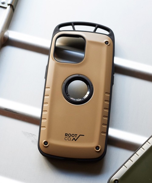 ROOT CO.（ルート）の「ROOT CO.　【iPhone14ProMax専用】GRAVITY Shock Resist Case Pro. GSP-432262（スマホケース/カバー・メンズ・カーキ/ブラック/タン・FREE）」の3枚目の写真