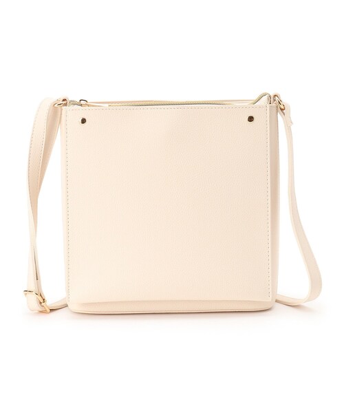 SHOO・LA・RUE（シューラルー）の「◆スクエアポケットショルダーバッグ（ショルダーバッグ・レディース・アイボリー/ブラック/グレー/ブルー・00）」の2枚目の写真