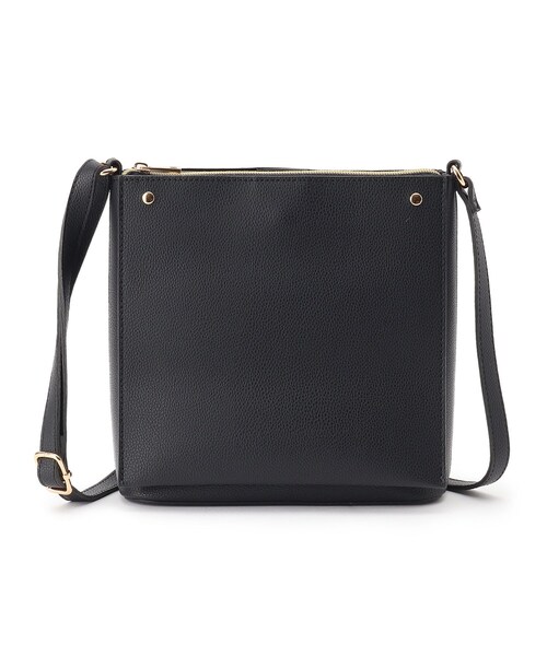 SHOO・LA・RUE（シューラルー）の「◆スクエアポケットショルダーバッグ（ショルダーバッグ・レディース・アイボリー/ブラック/グレー/ブルー・00）」の3枚目の写真