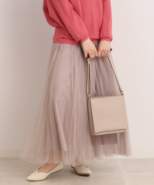 SHOO・LA・RUE（シューラルー）の「◆スクエアポケットショルダーバッグ（ショルダーバッグ・レディース・アイボリー/ブラック/グレー/ブルー・00）」の22枚目の写真