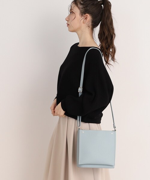 SHOO・LA・RUE（シューラルー）の「◆スクエアポケットショルダーバッグ（ショルダーバッグ・レディース・アイボリー/ブラック/グレー/ブルー・00）」の14枚目の写真