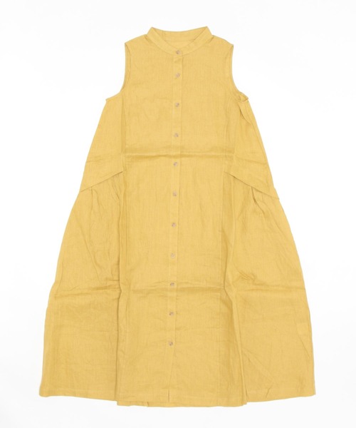 aunt lily(アントリリー)の「フレンチリネンフレンチスリーブドレス(ワンピース・レディース・ブルー/ブラック/イエロー・7号/9号/11号/13号/15号)」の8枚目の写真