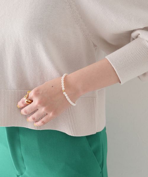 La TOTALITE（ラトータリテ）の「【PEARL INTERNATIONAL/パールインターナショナル】glass beads bracelet（ブレスレット・レディース・ホワイト・FREE）」の8枚目の写真