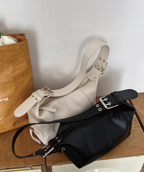 meJane（ミージェーン）の「ワンハンドルミニバッグ（ショルダーバッグ・レディース・ホワイト/ブラック・FREE）」の3枚目の写真