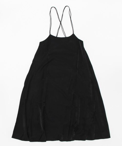STYLEBLOCK（スタイルブロック）の「レーヨン系ツイルシンストラップキャミワンピース（ワンピース・レディース・ブラック/ホワイト系その他/ライトグレー/ブルー/ベージュ・M）」の2枚目の写真