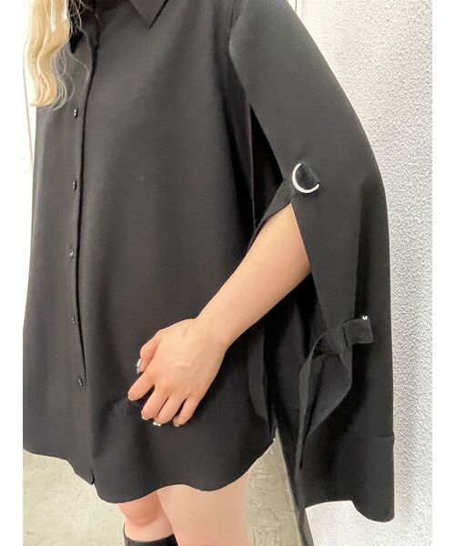 jouetie（ジュエティ）の「スリットスリーブオーバーシャツ（シャツ/ブラウス・レディース・ブラック/オフホワイト/ピンク/その他1・MEDIUM）」の17枚目の写真