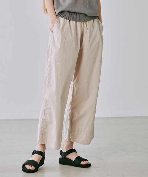 ORCIVAL（オーシバル）の「ORCIVAL |〈別注〉コットン ワイドイージーパンツ WOMEN（その他パンツ・レディース・ベージュ/ブラウン/チャコール/ダークネイビー・1）」の3枚目の写真