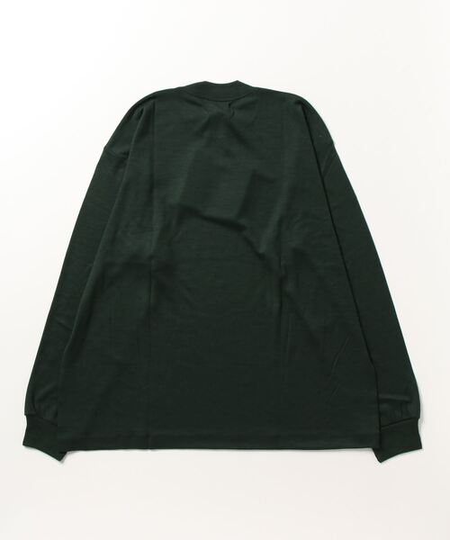 PORT BY ARK（ポートバイアーク）の「PORT BY ARK / ポートバイアーク：Wool LS T-shirt：PO13-T001[COR]（Tシャツ/カットソー・メンズ・ブラック/グリーン/レッド・2/1）」の4枚目の写真