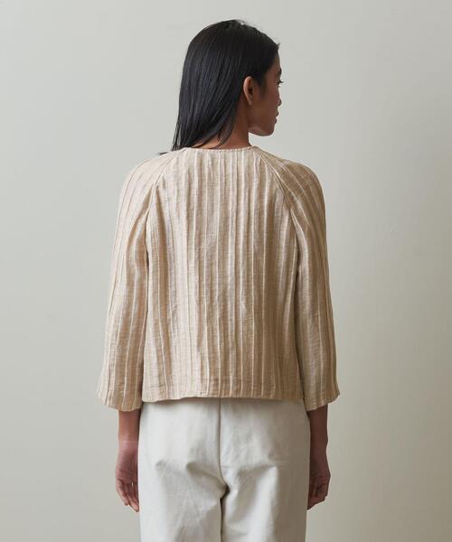 ▼美品 スティーブンアラン 3,3万円 ジャガードブルゾン ノーカラージャケット Steven Alan（スティーブンアラン）の「＜Steven Alan＞JACQUARD