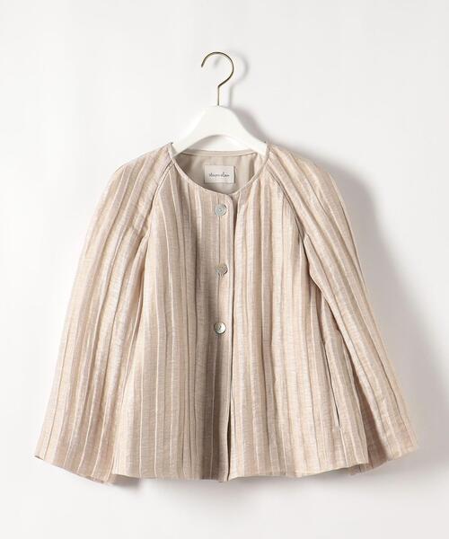 ▼美品 スティーブンアラン 3,3万円 ジャガードブルゾン ノーカラージャケット Steven Alan(スティーブンアラン)の「<Steven Alan>JACQUARD