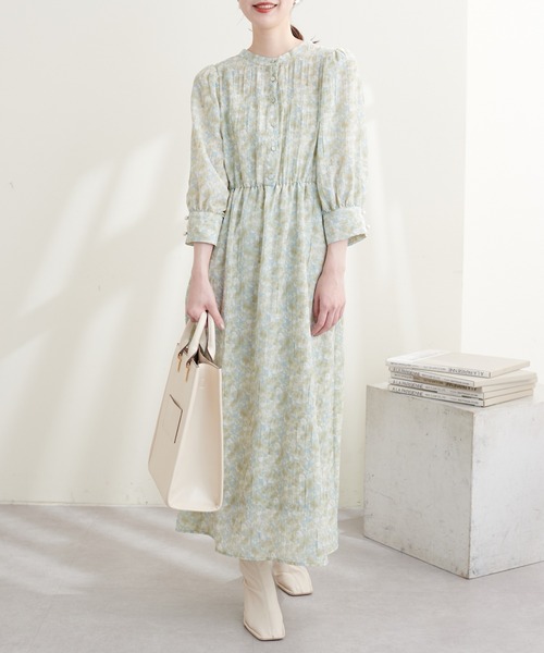 natural couture（ナチュラルクチュール）の「WEB限定カラーあり/シャーリングプリーツワンピース（ワンピース・レディース・ブラウン/ブラック/ライトグレー/その他1/その他2/その他3・FREE）」の20枚目の写真