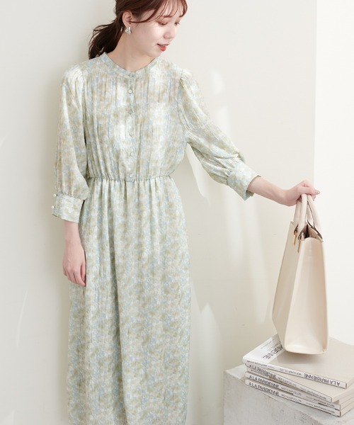 natural couture（ナチュラルクチュール）の「WEB限定カラーあり/シャーリングプリーツワンピース（ワンピース・レディース・ブラウン/ブラック/ライトグレー/その他1/その他2/その他3・FREE）」の21枚目の写真