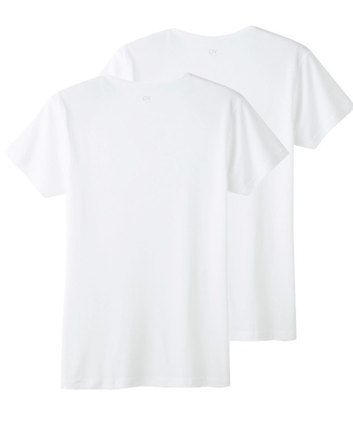 YG（ワイジー）の「YG/ワイジー VネックTシャツ DRY＆DEO 2枚組（インナーウェア/肌着・メンズ・ホワイト/ライトグレー/ベージュ系その他・X-LARGE/LARGE/MEDIUM）」の5枚目の写真
