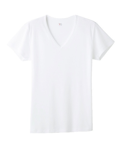 YG（ワイジー）の「YG/ワイジー VネックTシャツ DRY＆DEO 2枚組（インナーウェア/肌着・メンズ・ホワイト/ライトグレー/ベージュ系その他・X-LARGE/LARGE/MEDIUM）」の6枚目の写真