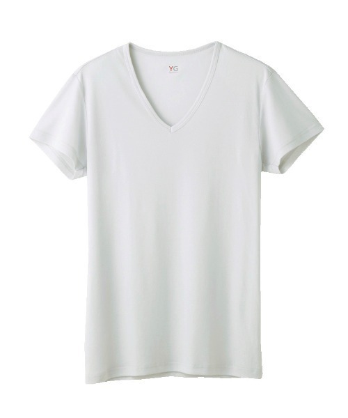YG（ワイジー）の「YG/ワイジー VネックTシャツ DRY＆DEO 2枚組（インナーウェア/肌着・メンズ・ホワイト/ライトグレー/ベージュ系その他・X-LARGE/LARGE/MEDIUM）」の10枚目の写真