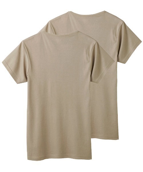YG（ワイジー）の「YG/ワイジー VネックTシャツ DRY＆DEO 2枚組（インナーウェア/肌着・メンズ・ホワイト/ライトグレー/ベージュ系その他・X-LARGE/LARGE/MEDIUM）」の13枚目の写真