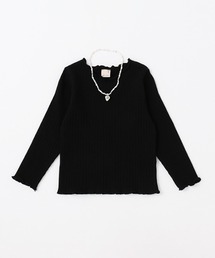 petit main | 【リンク】ネックレスつきメロートップス(Tシャツ/カットソー)